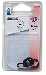 Boutté 1365011 TO9 Lot de 5 Joints torique 10,5 x 15,9 x 2,7