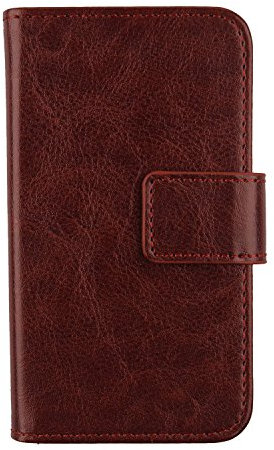 Gukas PU Leder Tasche Hülle Für Maze Blade 4G Phablet 5.5 Handy Flip Design Brieftasche mit Karten Slots Schutz Protektiv Case Cover Etui Skin (Farbe: Braun)