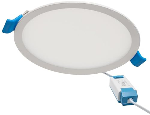 Faretto Rotondo LED 24W Pannello Incasso Cartongesso Ultra Sottile, Alta Resa Luminosa 2400 LM, Luce Diffusa 120 gradi, Foro Incasso 28cm, LED CCT Regolazione della Temperatura Luce da 3000K a 6500K