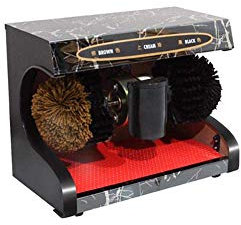 KUANDARMX Cireuse à Chaussures Cireuse à Chaussures Automatique, Induction, Cireuse à Chaussures électrique avec Brosse à Chaussures, C
