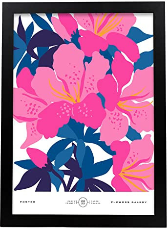 Nacnic Nerium Oleander Poster art, Size A3 No frame. Botanical style Print for the decoration of living room walls, bedrooms, offices...