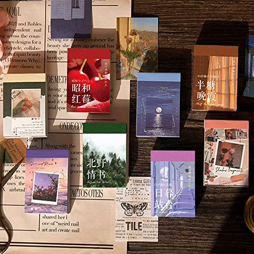 Basicon 440 STK Washi klistermärkesset, 8-pack för journaling, scrapbooking och konst och hantverk