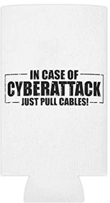 Bierdosen-Kühler-Hülse urkomischer Cyber-Angriff Ziehen Sie einfach Kabel Engineering Tech Elektrische Invading Hacking Techniker Slim Can