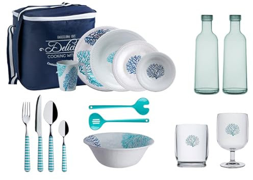 Set di stoviglie Harmony Mare Eat and Drink, 70 pezzi