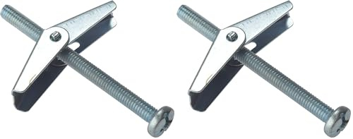 ForgeFix Plasterboard Spring Toggles | M5 x 50mm | Zinc Plated | Bag 10 (Pack of 2)