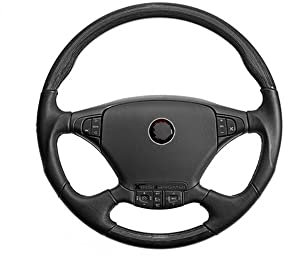Lenkradabdeckung Leder Auto Lenkradbezug Bus LKW Auto Für Durchmesser 36 38 40 42 45 47 50 cm rutschfest Verschleißfestes Auto Styling Auto Lenkradbezug(Size:47CM)