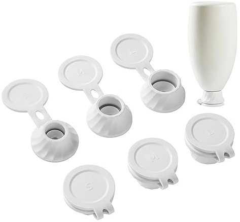 Universal Bottle Emptying Kit Transfer Connector 6Pcs 3Sizes Get Every Bit