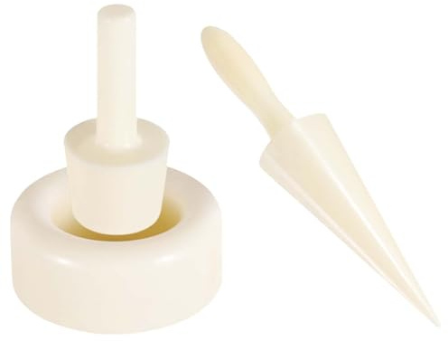 Xafrstyu 2 Stück Waffelkegelroller, Eiswaffelformer, Eishörnchenformer, Eiswaffel-Formen für DIY-Werkzeuge für Zuhause, Café, Kuchenladen