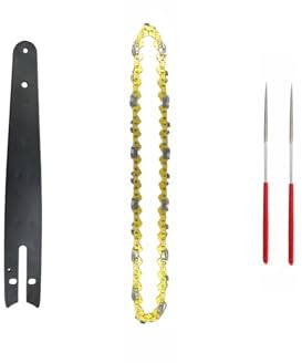 ZHLWei Lame de scie à chaîne de 8 Pouces, Barre de Guidage de chaîne, 1/4 P, scie électrique Portable, 47 nœuds, 23 Couteaux, scie for Couper Le Bois