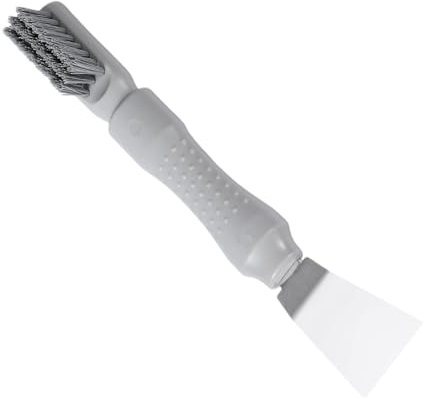 Samuliy Kitchen Scraper Tool,Cooktop 2-in-1 Double Head Scraper in Stainless Steel | Ergonomic Handle Household Cleaning Gadgets for Stoves, Faucets, Hood, Tabletop