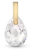 Amberta 9 Karat Echt Gold Anhänger Damen ohne Kette | Gold Anhänger Zirkonia | Solitär Anhänger Gold | Goldanhänger mit Stein