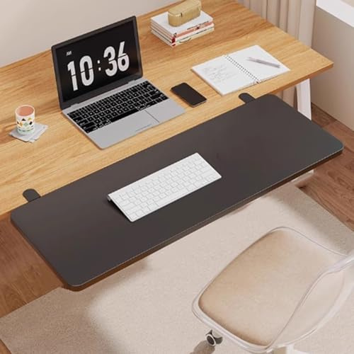 Chaoyilian Prolunga Ergonomica per Scrivania,Vassoio Pieghevole per Tastiera,Vassoio di Estensione del Desktop,Installazione Rapida,può Essere Utilizzato per Tavoli Angolo Retto,Scrivanie,Librerie