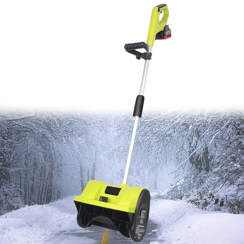 GESAIDES Kit de Pala Quitanieves inalámbrica, 20 V, 32 cm, con 2 Baterías + Cargador, Soplador de Nieve inalámbrico, para Limpiar Entradas de Vehículos, Patios y Terrazas