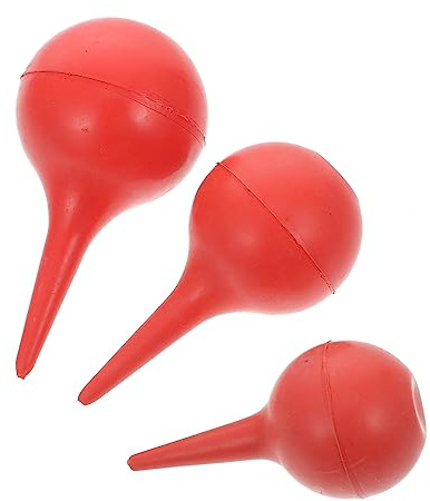 COLLBATH 3 Stück-pack Ohrspritzenkugel Gummiohrspülball Klein Mittel Großzügig Strapazierfähiges Material Ohrreinigung Komfortables Squeeze Design für Gesundheitsbewusste Nutzer