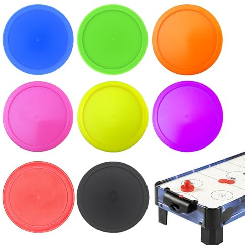 Hockey Pucks, Air Hockey Pucks 8x Multicolor Round Air Hockey Tables Pucks