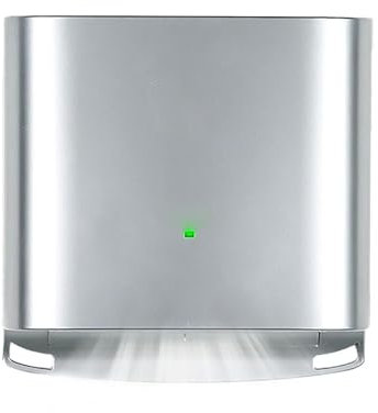Asciugamani elettrico a parete senza contatto, asciugamani a induzione automatica da 20 cm, risparmio energetico ad alta velocità, asciugatura rapida in 10 secondi, asciugamani elettrico da 1250 W(Sil