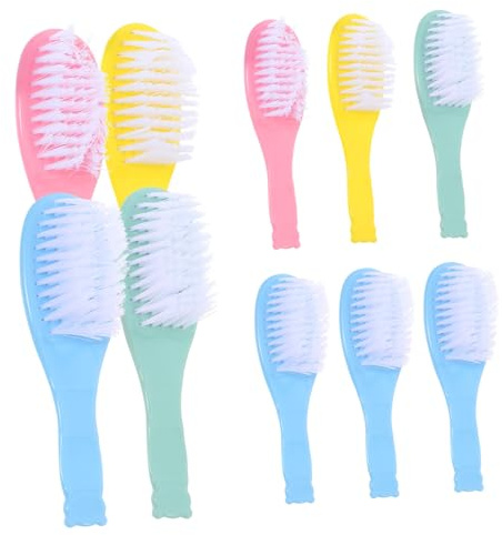 BESPORTBLE 10stücke Babyhaarbürste Aus Hochwertigen Materialien Komfortable Pflege Für Junge Mädchen Sanfte Borsten Für Tägliche Kopfhaut-massage Unbedenkliche Verwendung Für Neugeborene