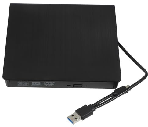 SHINEOFI Unità Cd Esterna Masterizzatore Cd Esterno Unità Dvd Usb Lettore Dvd Usb Velocità Lettura Elevata Design Elegante