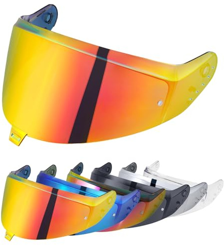 VCOROS Visiere Casque Moto pour Shark D-SKWAL 3/SKWAL i3/RIDILL 2 | Casque Moto Pare-Vent Casque Lentille,Remplacement de Visière de Casque