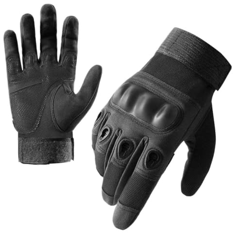 Gants d'équitation pour homme avec écran tactile intégral - Coque rigide antidérapante