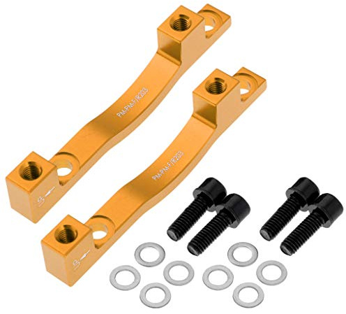Perfeclan 2 Stü Performance Aluminiumlegierung 203mm MTB Fahrrad Scheibenbremse Mount Adapter & 5 Farben