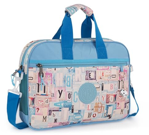 SKPAT - Arkentasche Kinder - Aktenkoffer Schule mit Verstellbarem, Abnehmbarem Schultergurt - Hochwertige und Elegante Kinder Aktenkoffer - Laptoptasche, Blau