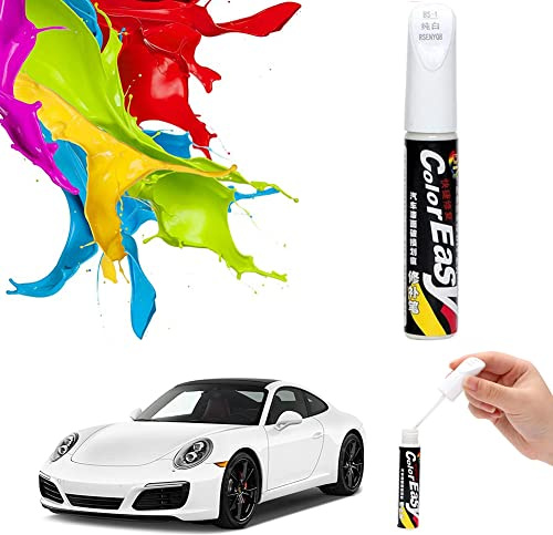 Lackstift Auto Reparaturlack Weiß,Lackreparaturstift Autokratzer Reparaturmittel Autolackreparatur Speziallackstift für Autoreparaturwerkzeug, 12ml Autolack Reparatur für Autokratzer Reparatur,1