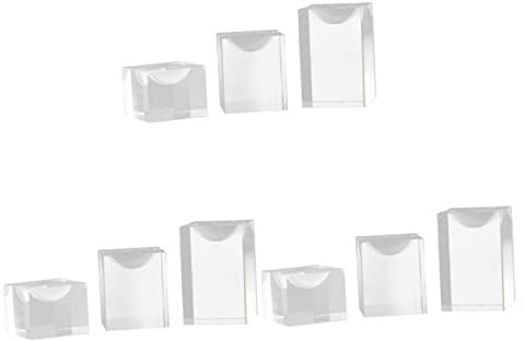 CIYODO 9stücke Teiliges Acryl Schmuckständer Klarer Ringhalter Für Schmuckaufbewahrung Für Zuhause Bad Oder Geschäftsausstellungen