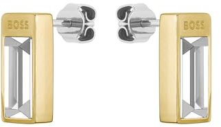 BOSS Jewelry Ohrstecker für Damen Kollektion CLIA mit Kristallen aus Silbernes oder Goldenes Farbe