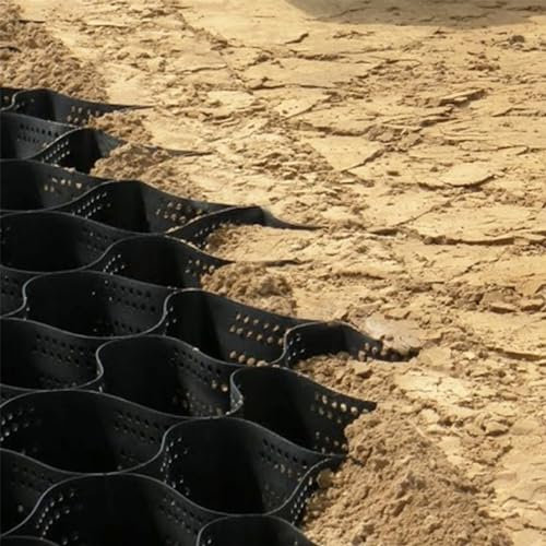 Stabilizzatore de Ghiaia Griglia Carrabile Alta 10 Cm, Geogriglia Di Controllo Del Fango Del Terreno, Stabilizzatore Di Ghiaia Tagliabile Pavimenti Permeabili Per Parcheggi Per Camion Leggeri ( Color