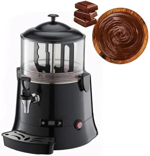 ExoticaBlend Machine à Chocolat Chaud 400 W, Distributeur de Chocolat Chaud Électrique, Fondoir à Chocolat Réglable 30~90 ℃, pour Restaurant, Boulangerie, Café,5L