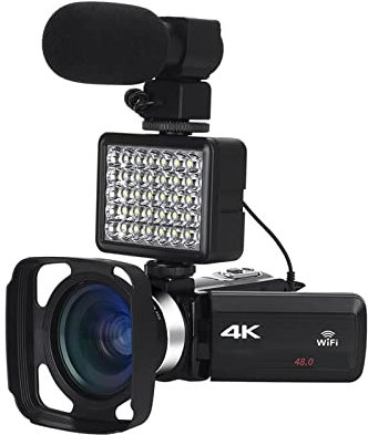 Videocamera Videocamera digitale Full 4K Videocamere Videocamere digitali Live Streaming Fotografia 18X Vlogging Recorder Webcam Ultra HD Fotocamera digitale per vlogging ( Color : Camera Knit 3 , Siz