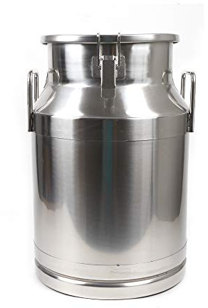 Milchkanne Edelstahl 30L Fermenter Luftdichten Transportkanne Kanne Milchtransporteimer mit Versiegeltem Deckel & Tragebügel, Molkerei Milch Kanne zum Transport oder zur Aufbewahrung