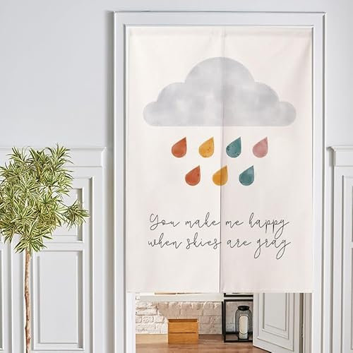 Türvorhang Beige Grau Orange Küchenvorhänge Polyester Raumteiler Vorhang Waschbar Vorhänge Kurz Küchenvorhang Langlebig Fliegenvorhang Terrassentür tür Vorhang Verdickung Vorhang Tür 80x200cm