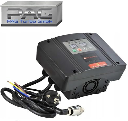 PAG Turbo GmbH® - Vantec Pumpen Inverter (intelligente Pumpensteuerung) oder Pumpensteuerung PC-20P, sandresistente Tiefbrunnenpumpe 3 STM20-6000L/h - 7,7bar (Inverter RHF - 1,5 (0,75-2,2kW))