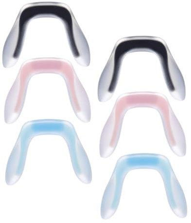 Anneome 6pcs Soft Silicone Pads for Boy Girl's Glasses Comfortable Non-slip Eyeglass Pad Replacement Shaped Bridge for School and Outdoor Activities