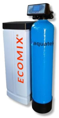 Aquatek - Addolcitore Automatico per Acqua di Pozzo MIX LCD 3-C Riduzione Ammoniaca Calcare Ferro e Manganese Resine Ecomix Rigenerazione Automatica Schermo LCD Per Famiglie fino a 8 Persone