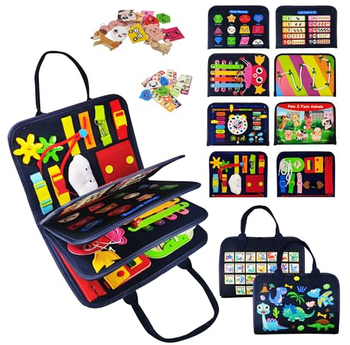 TenFans Busy Board ab 3 Jahr - Montessori-inspiriertes Quiet Book