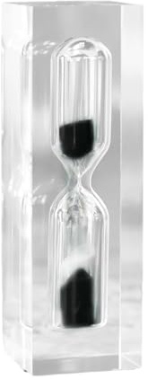 Sablier anti-chute pour enfants - Gestion du temps - Minuteur permettant aux enfants de se concentrer sur les activités et l'apprentissage - 3 minutes - Noir