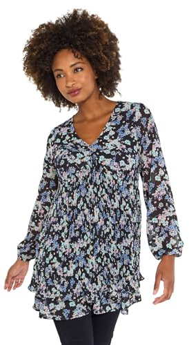 Joe Browns Women's Floral Tiered Skirt Pleated Mini Dress Casual