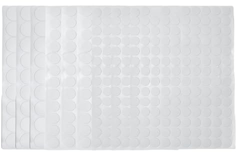 XIYING Screw Stickers White (9 Sheets), 870 Pcs White Screw Covers, Cover Stickers Self-Adhesive for Desk, Cabinets, Wall(12mm, 15mm, 21mm)