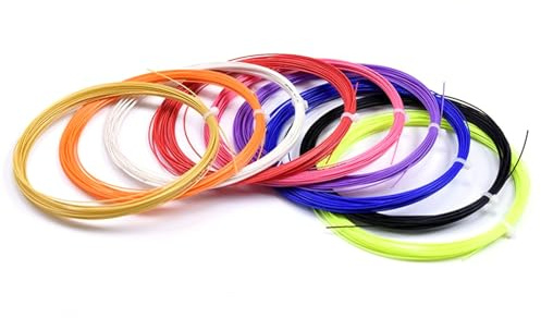 Badmintonsaite BG65 - Langlebige Schlägersaitenrolle für Sport | Schlägerrolle für Training und Matcheinsatz | High Tension Performance Ersatzsaiten | Nylonummantelte Badmintonsaiten für Kontrolle u