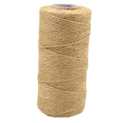 Cuerda De Yute Cordel de Yute Natural, Cuerda, Cordel arpillera for Manualidades, jardinería, decoración Bodas(1.5mm 100meter)