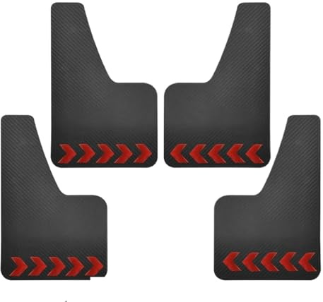Auto Splash Parafango Per Fiat Ducato Per Peugeot Boxer Ram ProMaster Per Citroen Jumper Relay Paraspruzzi In Fibra Di Carbonio(4Pcs With Stickers)