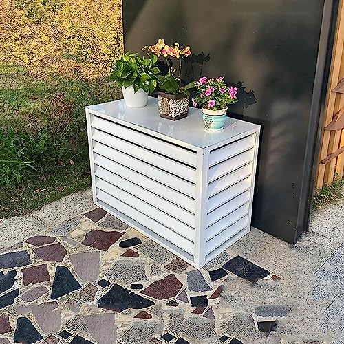 Abdeckung für Klimaanlagen aus Aluminium für den Außenbereich, Sichtschutzzaun für Wärmepumpen, Mülleimer, dekorativer Pflanzenständer – und stilvolle Outdoor-Schutzlösung