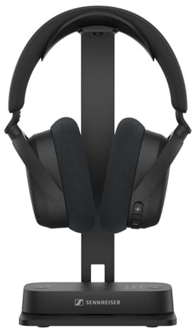 Sennheiser RS 275 TV Kopfhörer - Bluetooth Kopfhörer und Transmitter Bundle - Low Latency Wireless Kopfhörer mit virtuellem Surround Sound, Sprachklarheit und Auracast Technologie - 50h Akku
