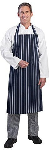 Whites Chefs Apparel A530 White Butchers förkläde, randig, marinblå