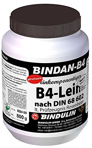 Bindan-B4 (1-Komponenten-B4-Leim) inkl.1 Leimspachtel und Pinsel (800 Gramm)