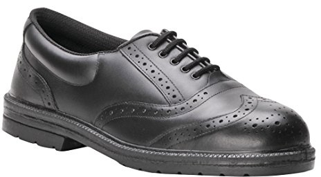 Portwest Chaussure Ville Brogue Steelite S1P, Couleur: Noir, Taille: 41, FW46BKR41