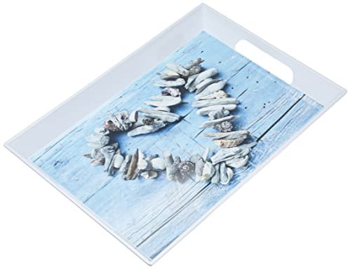 Zeller 26631 Melamintablett Herz, ca. 50 x 35 x 5 cm, Frühstückstablett Serviertablett